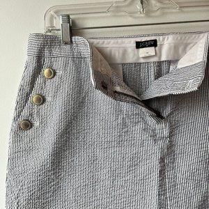 J. Crew seer sucker skirt